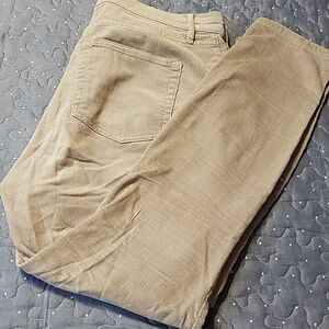 Loft High waist skinny tan cords size 8 Petite